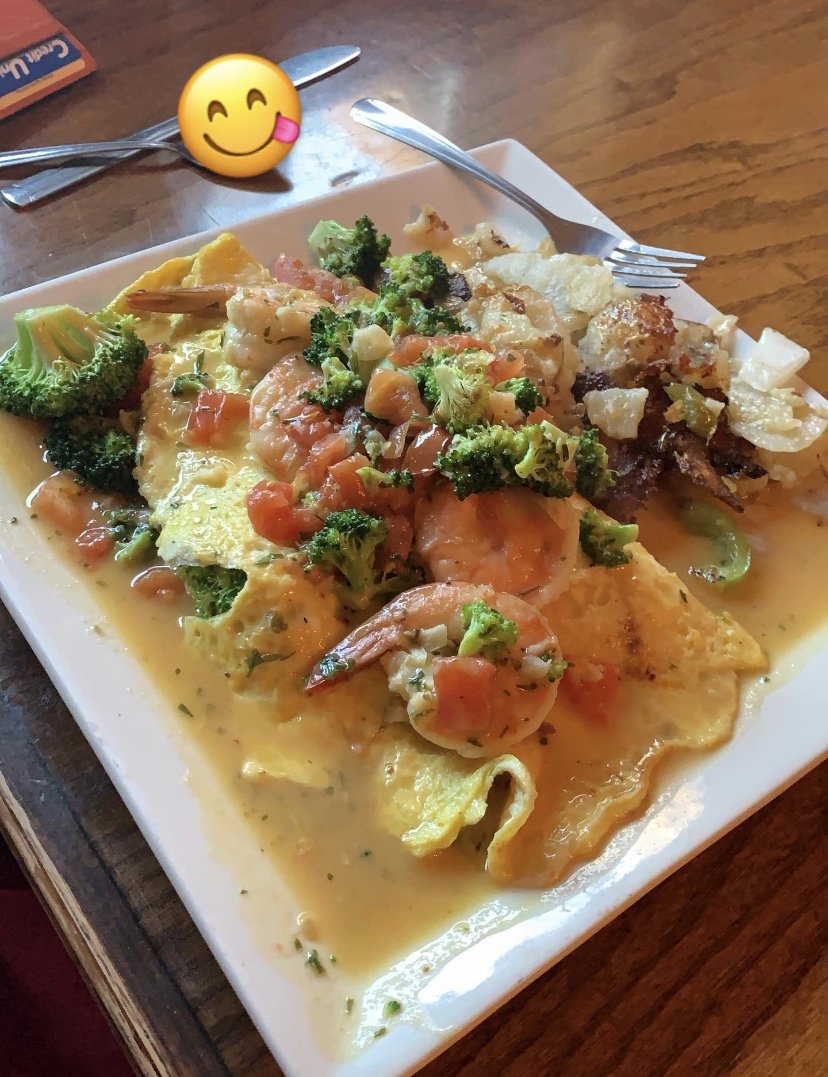 Herb Shrimp Omelette
